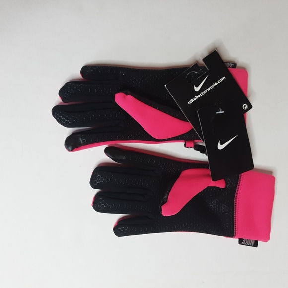 Nike Tech Gloves For Touch Screen Devices Girls Size 7/16 Pink NWT - Picture 4 of 5